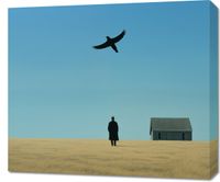 Obraz 70x60cm Samotny i Wolny