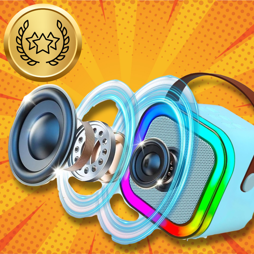 głośnik przenośny bezprzewodowy bluetooth karaoke z 2 mikrofonami usb rgb 1 na Arena.pl