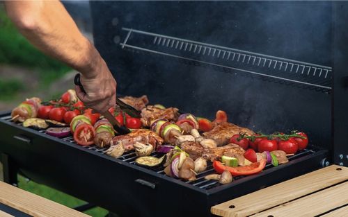 GRILL Z POKRYWĄ OGRODOWY WĘGLOWY DUŻY MARK ADLER ROAST 8.0 NA KÓŁKACH na Arena.pl