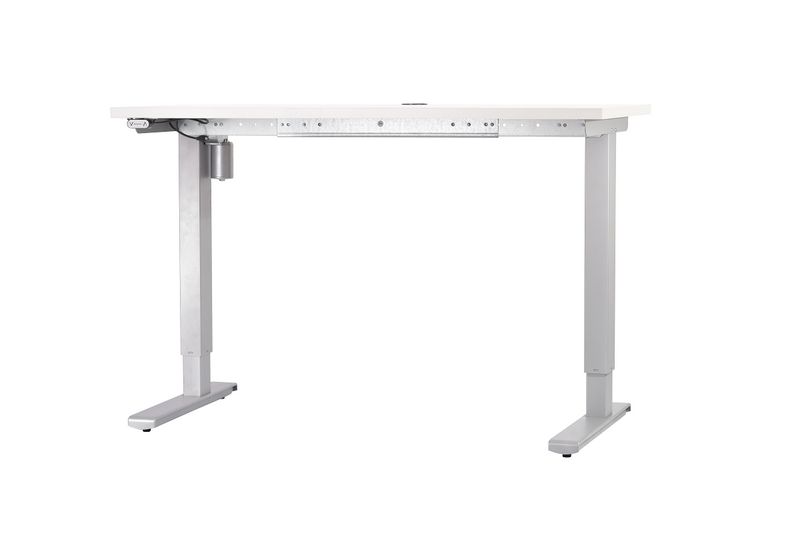 Solidne biurko regulowane 120x60 cm srebrne zdjęcie 3