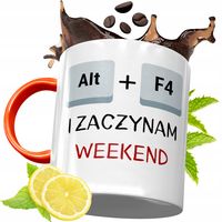 Kubek Pomarańczowy Dla Informatyka Programisty Z Nadrukiem Ze Zdjęciem