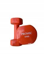 Hantle żeliwne w gumie zestaw 8KG 2x4KG pomarańczowe promic