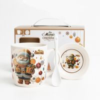 kubek świąteczny - zestaw w pudełku z zaparzaczem i łyżeczką 350 ml