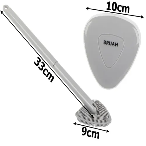 Silikonowa szczotka toaletowa do wc do mycia pojemnik naścienny na Arena.pl