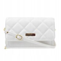 Torebka PORTFEL Kopertówka 2w1 Little Angel na ramię pikowana Biała