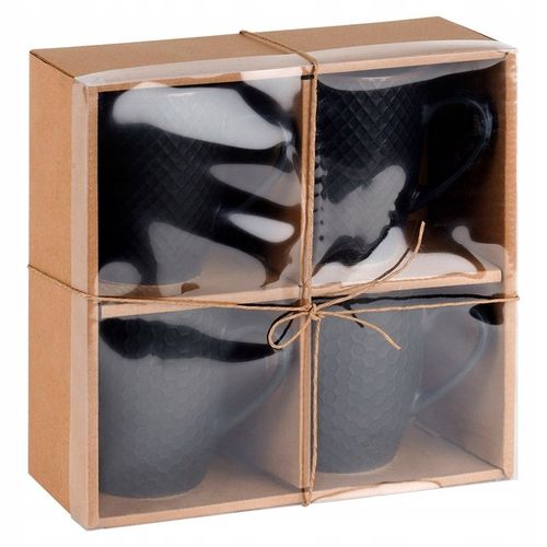 4x Duży KUBEK do napojów kawy herbaty zestaw prezentowy komplet kubków na Arena.pl