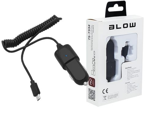 Ładowarka sam. 5V 2,1A 12-24V microUSB Blow 75-733 na Arena.pl