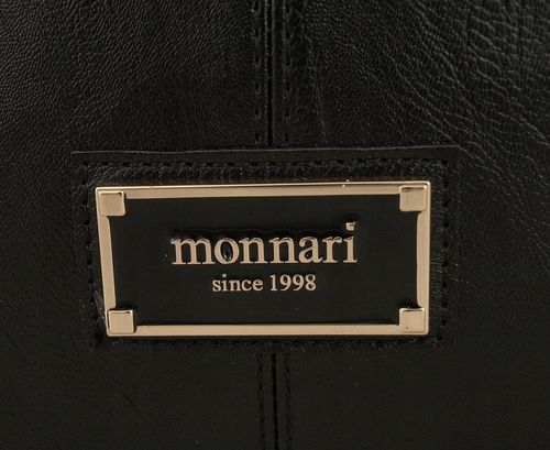 Monnari Torebka Shopper Model 2w1 Listonoszka Kolekcja Premium Czarna na Arena.pl