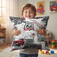 Bawełniana Poszewka Na Poduszkę – Route 66: Amerykańska Przygoda