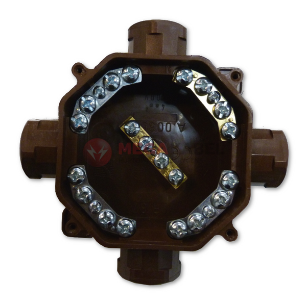 Puszka hermetyczna A.0035BR IP67 PG16 (5x4) brązowa PAWBOL zdjęcie 2