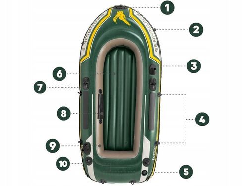 Ponton Intex Seahawk 2os. Pompka + Wiosła 68347 MODEL 2024 na Arena.pl