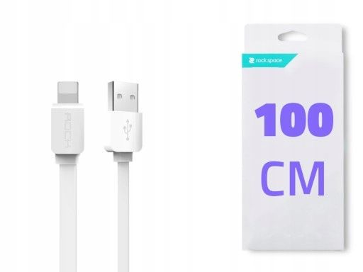 Rock - Kabel Lightning - 100Cm - Iphone 5/6/7/8/X zdjęcie 1