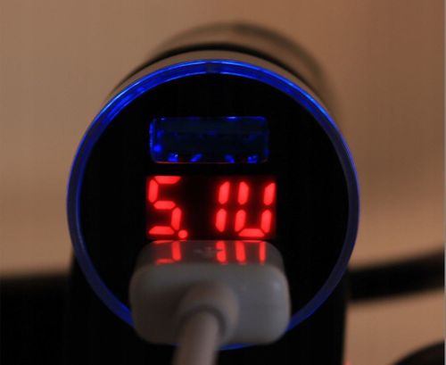 Ładowarka Samochodowa Woltomierz LCD 2xUSB 3.1A na Arena.pl