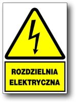 ZEO/A-10 znak elektryczny ROZDZIELNIA ELEKTRYCZNA