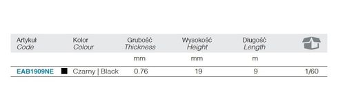 TAŚMA SAMOWULKANIZUJĄCA CZARNA BM 9M*19MM - BE EAB1909NE na Arena.pl