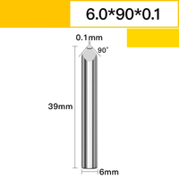 Frez do grawerowania 3.175-6.0mm VHM Rozmiar: 6.0*90°*0.1