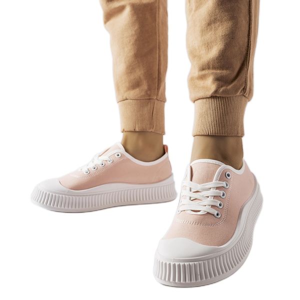 Różowe trampki na platformie r.38 zdjęcie 1