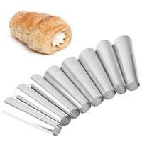 KADAX 8x Foremki Do Rurek Z Kremem Do Pieczenia Ciastek Forma Stalowe 9cm