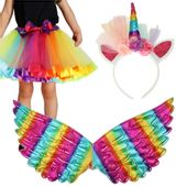 Kostium strój jednorożec spódnica opaska skrzydła