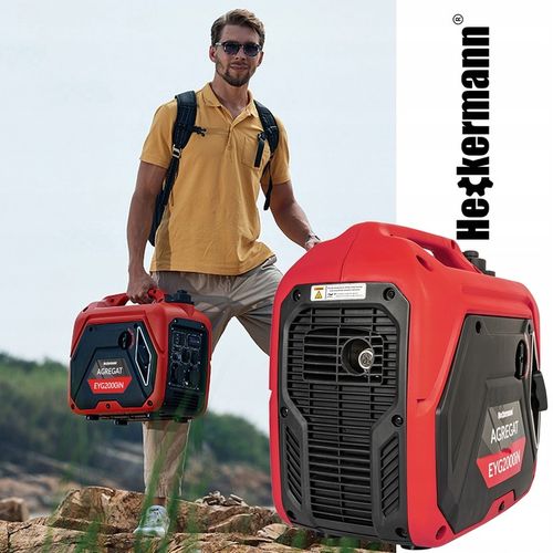 AGREGAT PRĄDOTWÓRCZY GENERATOR PRĄDU INWERTOROWY NA BENZYNĘ CICHY 2KW na Arena.pl