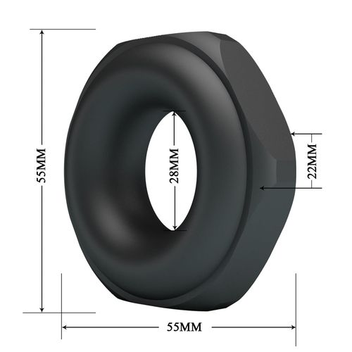 Crazy Bull Jarvius Super Soft Silicone Cock Ring – Black na Arena.pl
