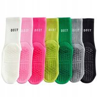 Skarpety antypoślizgowe wysokie do jogi, pilatesu i fitness 35–40