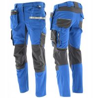 Spodnie monterskie robocze męskie stretch wytrzymałe BHP MONTER NIEBIESKIE