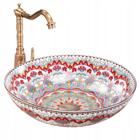 UMYWALKA NABLATOWA REA PERU ORIENTALNA KOLOROWA OKRĄGŁA CERAMICZNA 40 cm