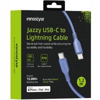 innostyle jazzy kabel usb-c lightning mfi szybkiego ładowania do