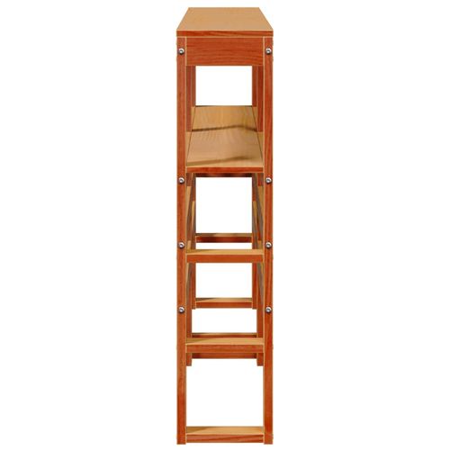 Wezgłowie do łóżka, z półkami, woskowy brąz, 120 cm, sosnowe na Arena.pl