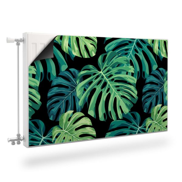 MATA MAGNETYCZNA NA KALORYFER Egzotyczne Liście Natura 90cm x 60cm zdjęcie 1