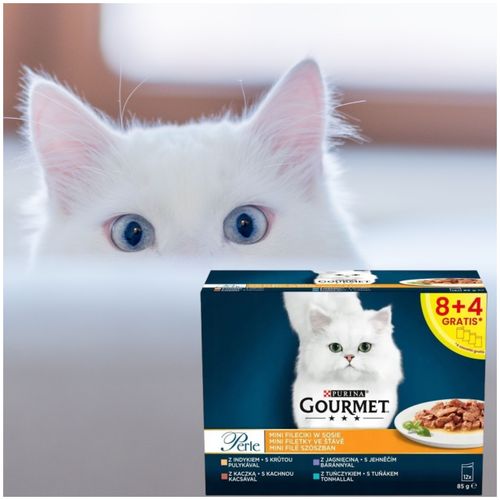 karma mokra dla kota gourmet perle fileciki w sosie kaczka i mix 12 x 85g na Arena.pl