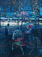 Plakat 60x80cm Riding Couple, Wassily Kandinsky Vintage do Salonu