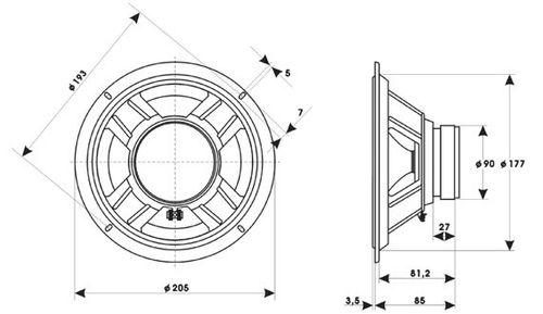 Głośnik GDN20/80 8ohm 80W Tonsil na Arena.pl
