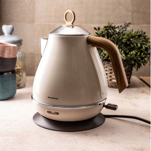 Czajnik elektryczny Bezprzewodowy OBROTOWY 1,7 L Stalowy KLAUSBERG KREMOWY na Arena.pl