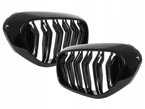 Grill Atrapa Nerki Czarny Połysk 2 szt BMW 5 G30 G31 Przedlift Pakiet M5 na Arena.pl