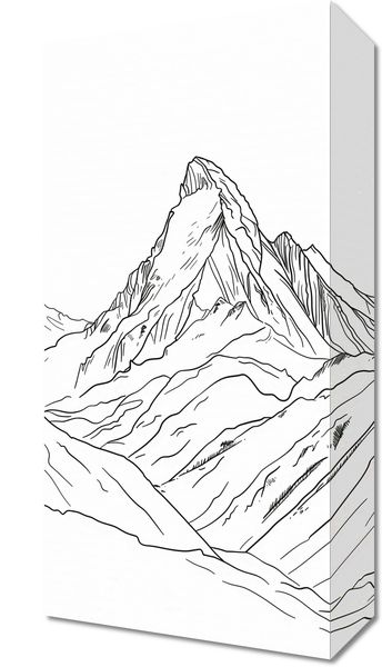 Obraz 20x40cm Górski Szkic zdjęcie 1