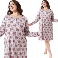 MORELLA KOSZULA NOCNA PLUS SIZE DŁUGI RĘKAW NA NAPY