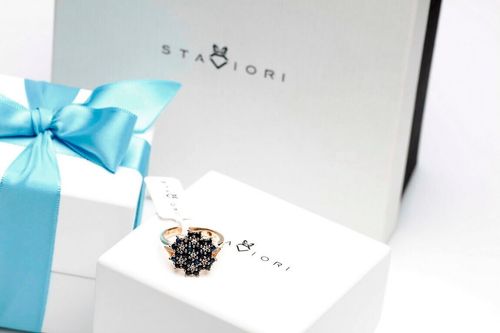 Emaga Złoty pierścionek PZD1600 - Diament na Arena.pl