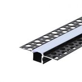 PROFIL LED MASTERLED GK 12MM 2M CZARNY ALUMINIUM MLECZNY
