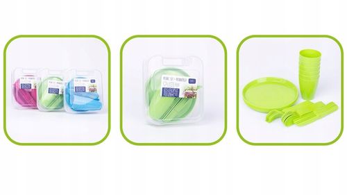 Zestaw piknikowy 31 elementów różne kolory na Arena.pl