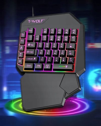 KLAWIATURA DLA GRACZY NA RĘKĘ GAMINGOWA LED KEYPAD na Arena.pl