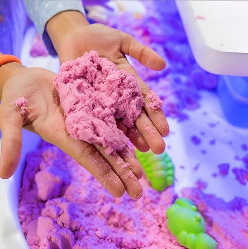 PIASEK KINETYCZNY 3kg + FOREMKI BASEN PIASKOWNICA MAGICZNY ZESTAW AKCESORIA na Arena.pl