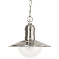 Zewnętrzna LAMPA wisząca OSLO 8764 Rabalux loftowa OPRAWA industrialny zwis loftowy na łańcuchu IP44 stal nierdzewna