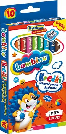 kredki bambino 10kol jumbo +temp. 0331 a'8 na Arena.pl