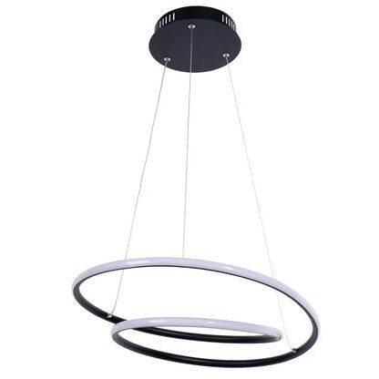 LAMPA wisząca MERIDIA 3257 Rabalux metalowa OPRAWA pierścienie LED 40W 3000K zwis biały czarny zdjęcie 2