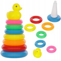 LT380 PIRAMIDA MONTESSORI KACZKA UKŁADANKA KÓŁEK