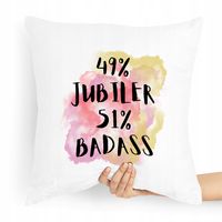 Prezent Poduszka Dla Jubilera Jubiler Badass Z Nadrukiem Ze Zdjęciem