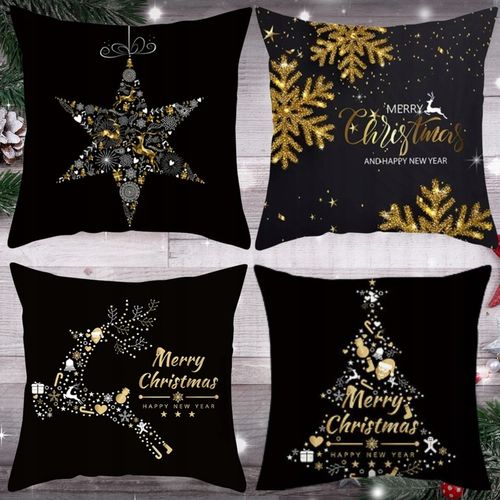 4x ZESTAW POSZEWKA NA PODUSZKĘ ŚWIĄTECZNA POSZEWKI ŚWIĄTECZNE Święta 40X40 na Arena.pl