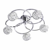 Kryształowa lampa sufitowa Talia 76595 Endon metal szkło transparentny chrom